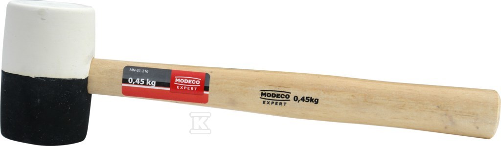 Młotek gumowy 340g trzonek drewniany - MN-31-212